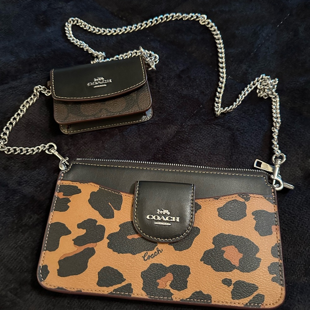 Coach crossbody with detachable card wallet